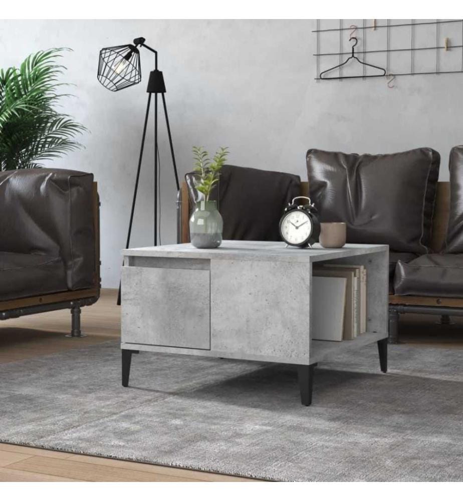 Couchtisch Betongrau 55x55x36,5 cm Holzwerkstoff