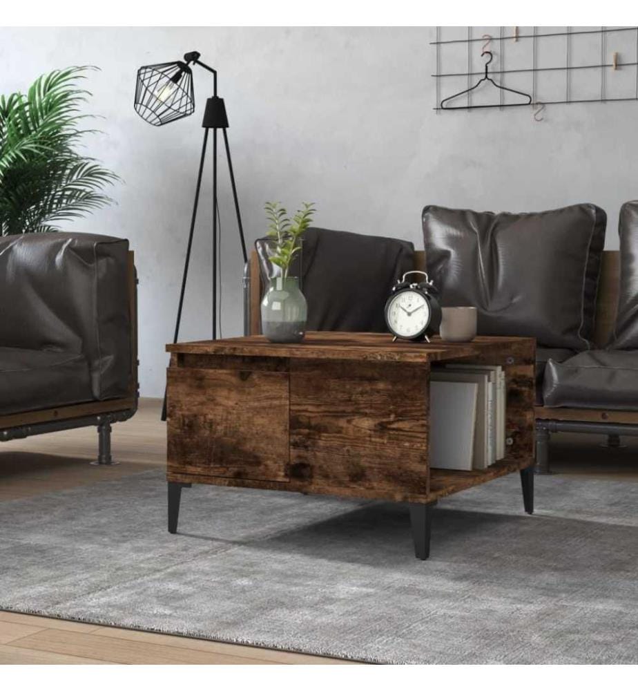 Couchtisch Räuchereiche 55x55x36,5 cm Holzwerkstoff