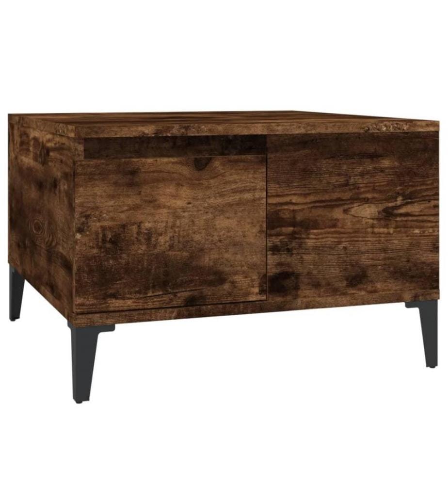 Couchtisch Räuchereiche 55x55x36,5 cm Holzwerkstoff