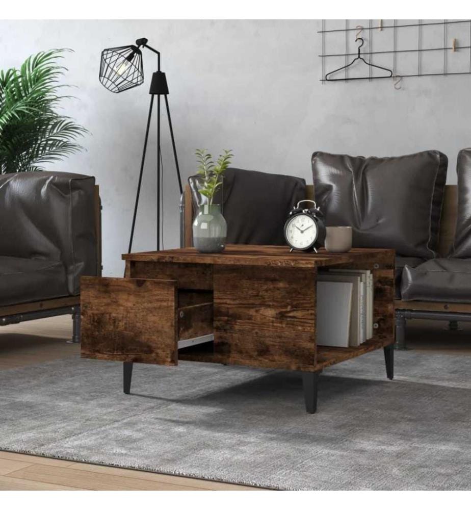 Couchtisch Räuchereiche 55x55x36,5 cm Holzwerkstoff