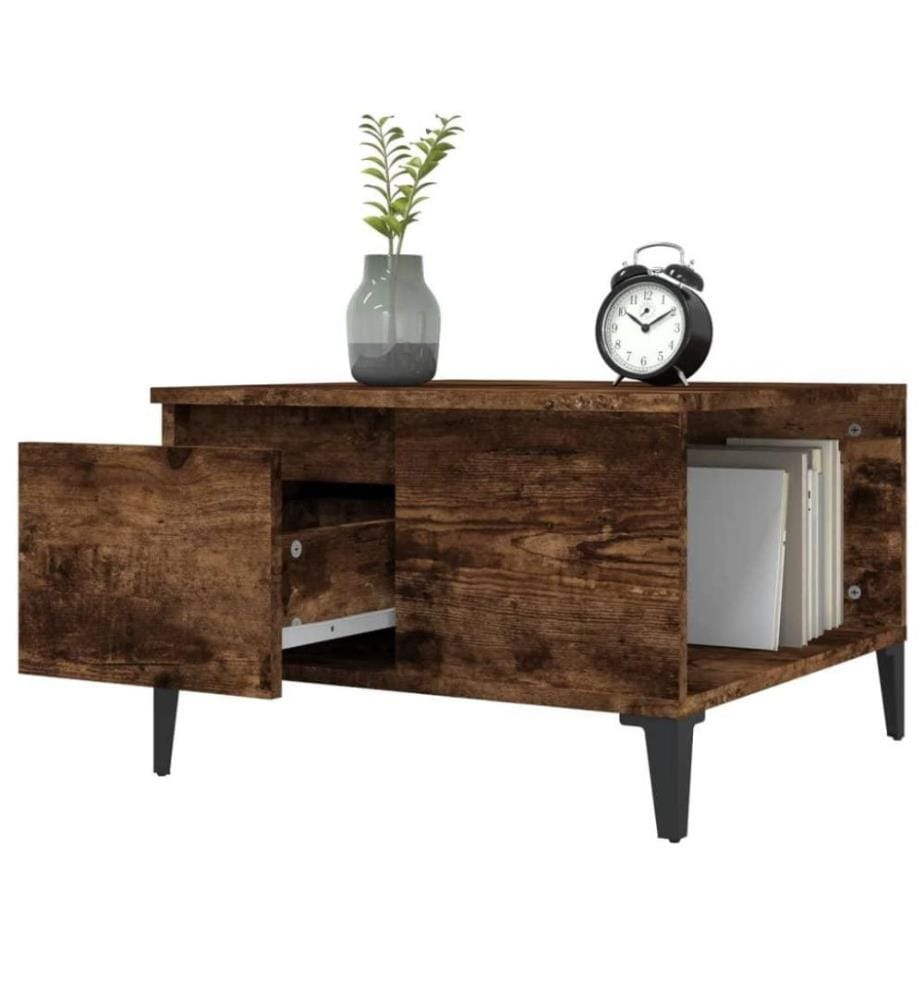 Couchtisch Räuchereiche 55x55x36,5 cm Holzwerkstoff