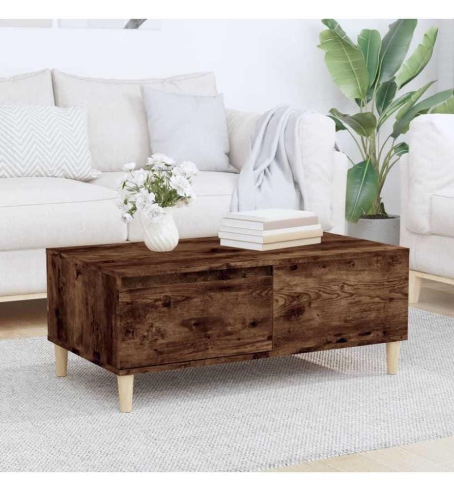 Couchtisch Räuchereiche 90x50x36,5 cm Holzwerkstoff