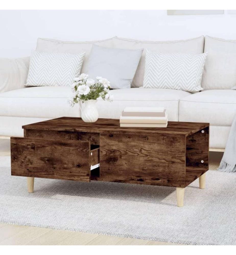 Couchtisch Räuchereiche 90x50x36,5 cm Holzwerkstoff