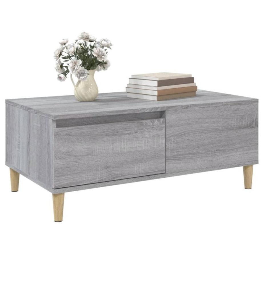 Couchtisch Grau Sonoma 90x50x36,5 cm Holzwerkstoff