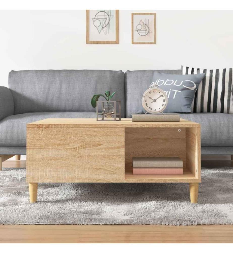 Couchtisch Sonoma-Eiche 80x80x36,5 cm Holzwerkstoff