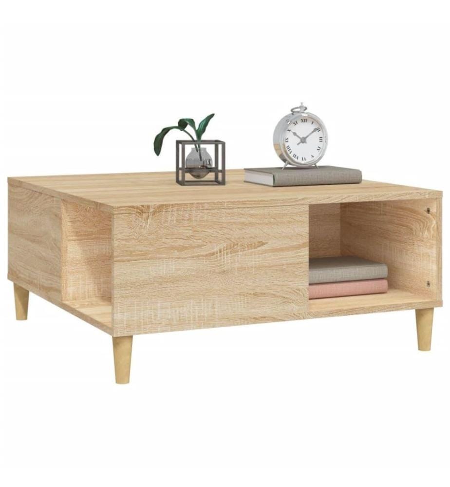 Couchtisch Sonoma-Eiche 80x80x36,5 cm Holzwerkstoff