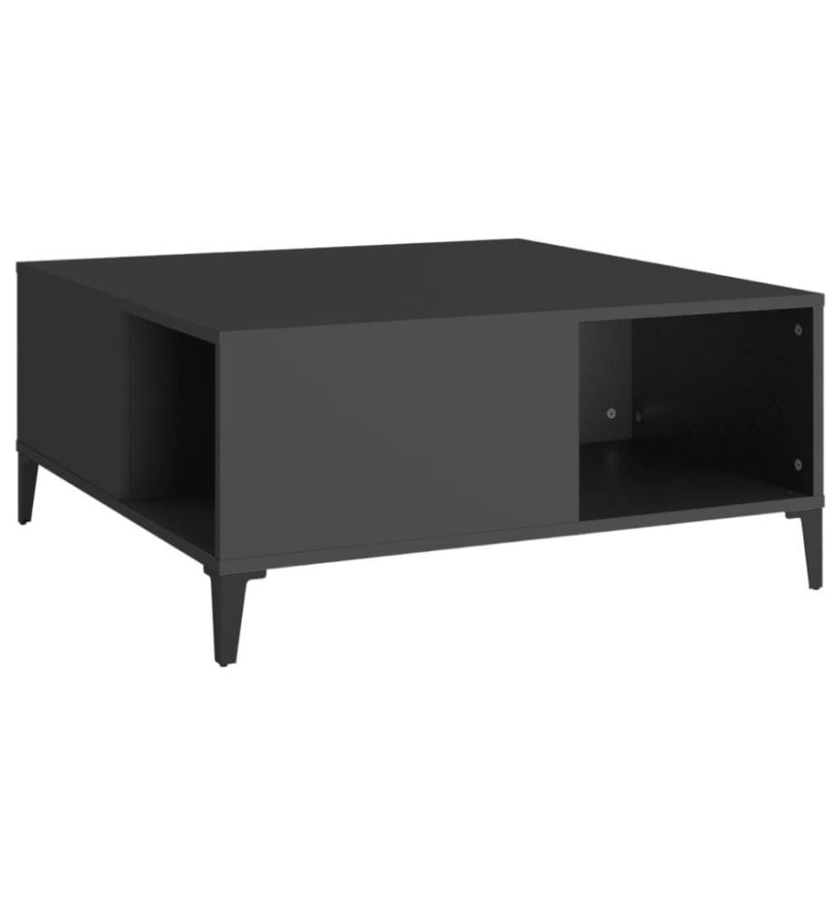 Couchtisch Schwarz 80x80x36,5 cm Holzwerkstoff
