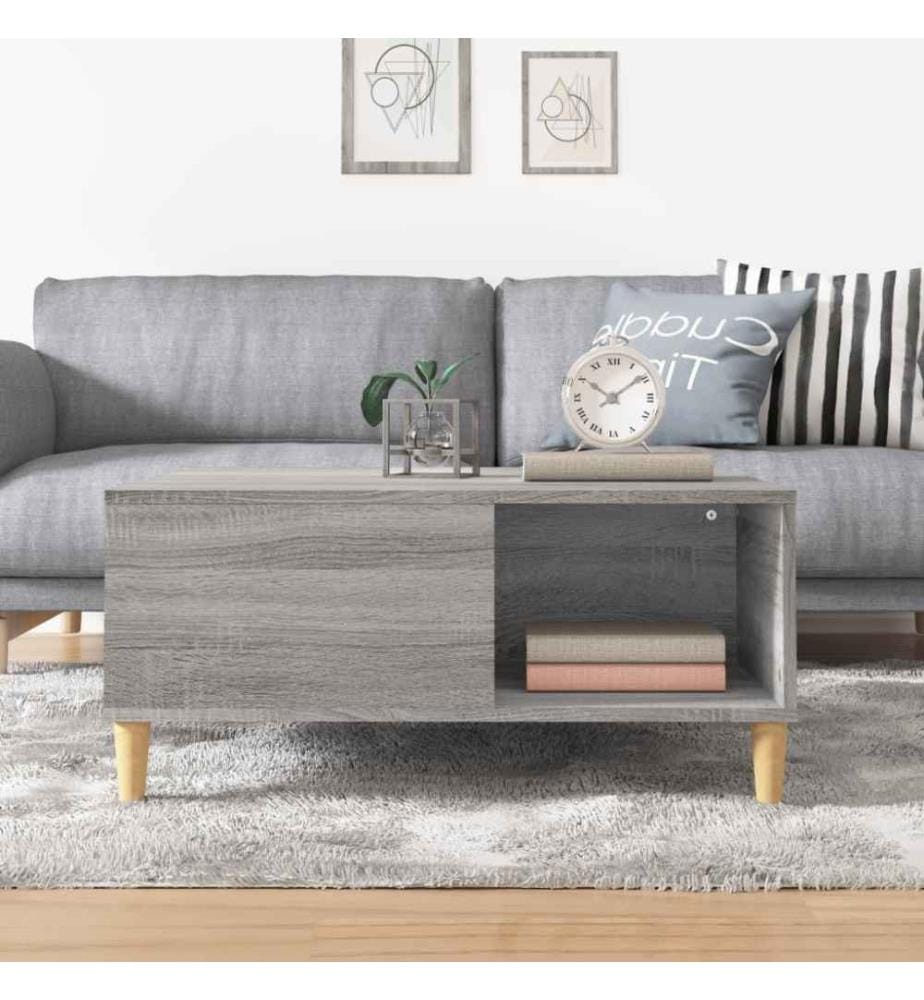Couchtisch Grau Sonoma 80x80x36,5 cm Holzwerkstoff