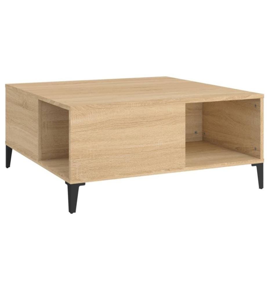 Couchtisch Sonoma-Eiche 80x80x36,5 cm Holzwerkstoff