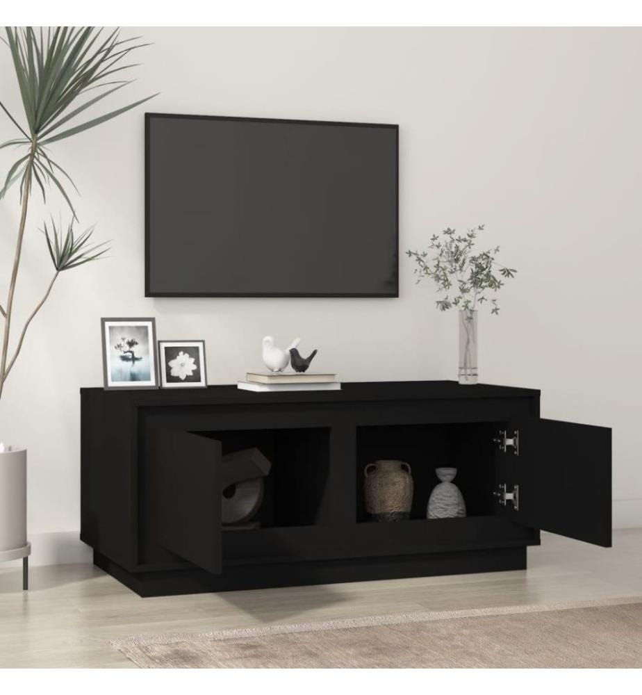 Couchtisch Schwarz 102x50x44 cm Holzwerkstoff