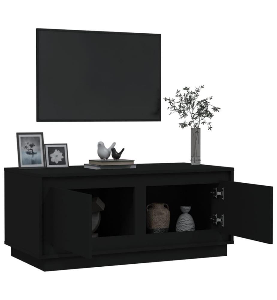 Couchtisch Schwarz 102x50x44 cm Holzwerkstoff