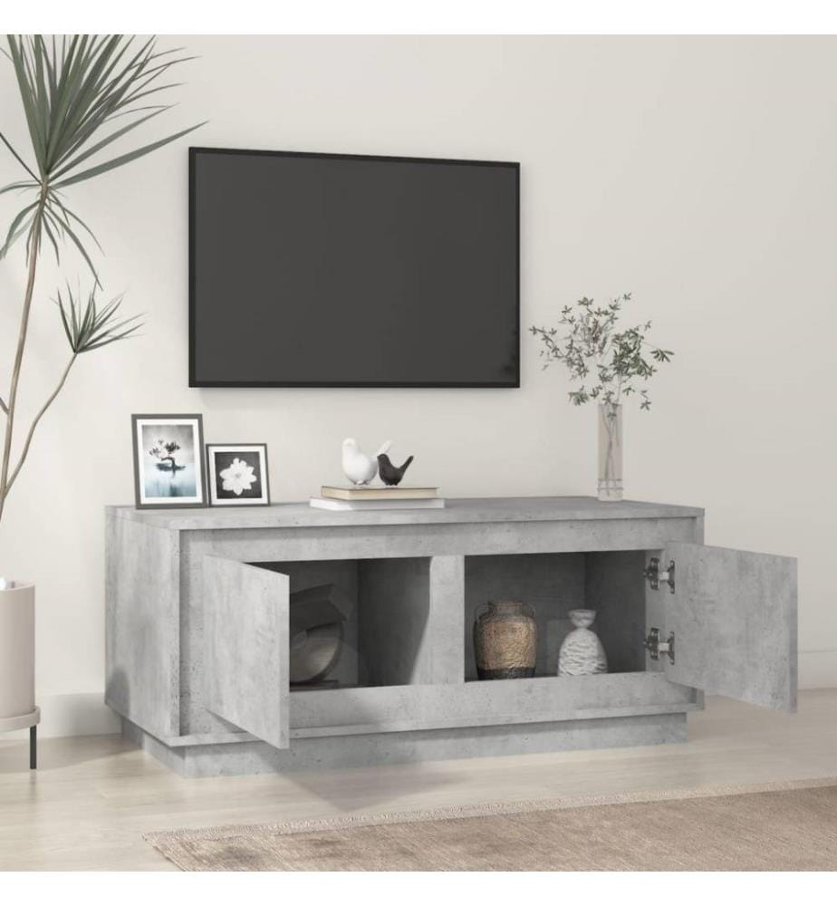 Couchtisch Betongrau 102x50x44 cm Holzwerkstoff