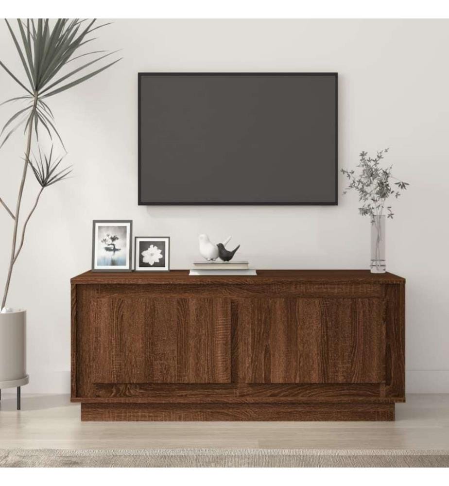Couchtisch Braun Eichen-Optik 102x50x44 cm Holzwerkstoff