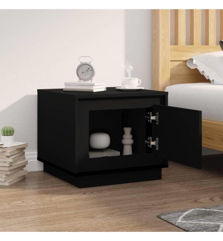 Couchtisch Schwarz 51x50x44 cm Holzwerkstoff