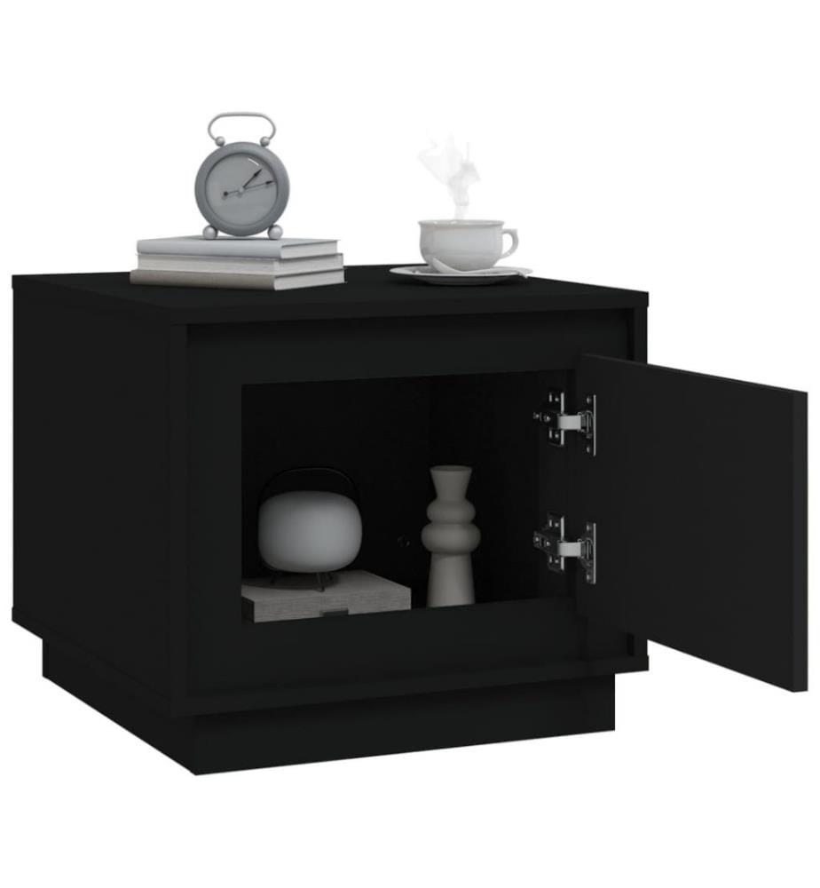 Couchtisch Schwarz 51x50x44 cm Holzwerkstoff