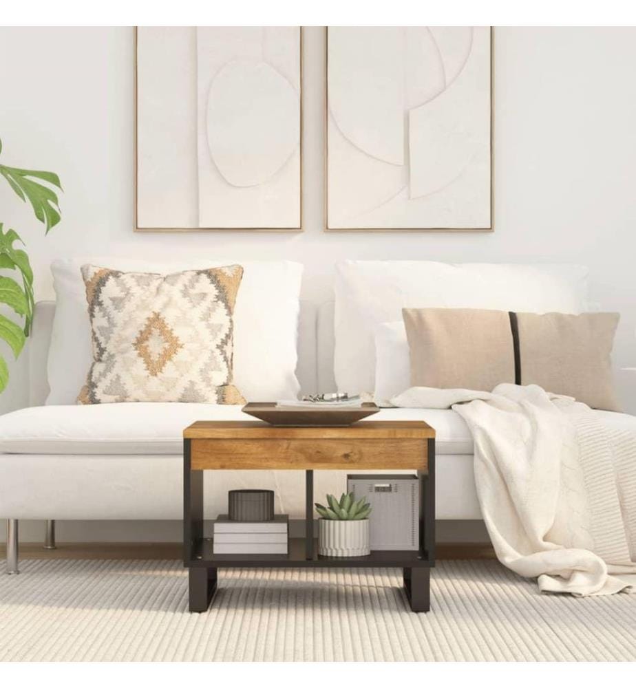 Couchtisch 55x50x40 cm Massivholz Mango