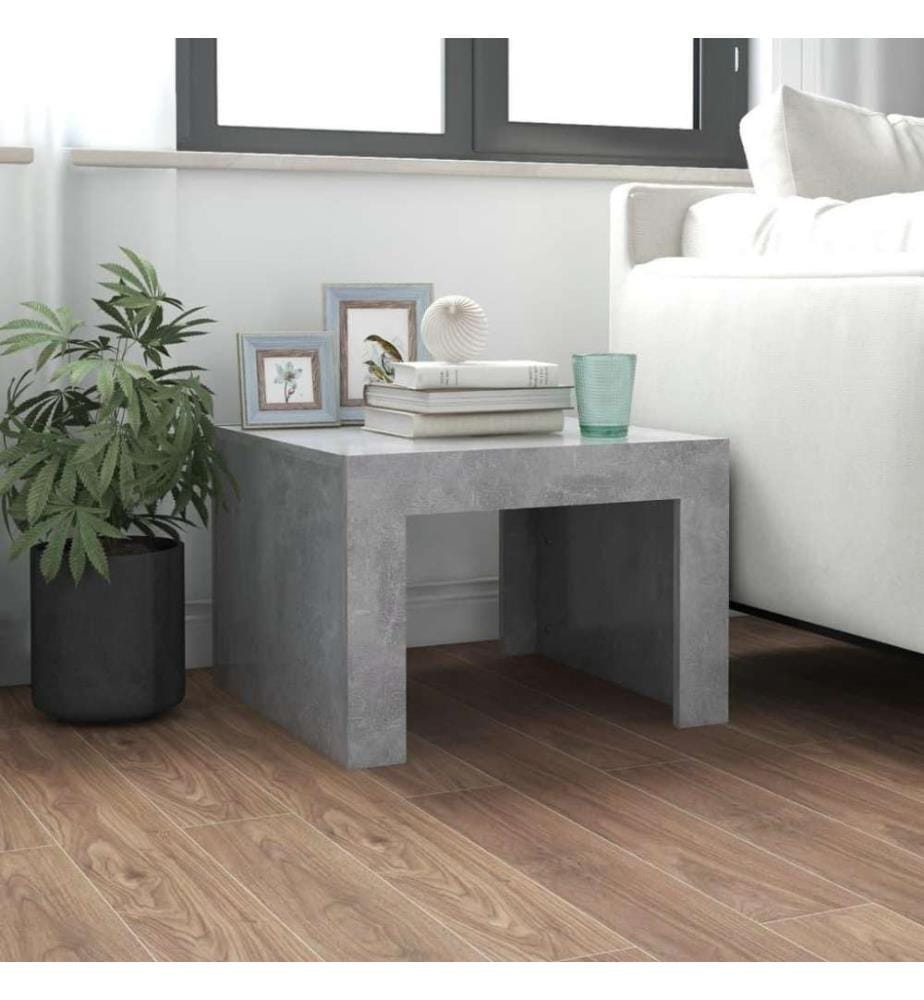 Couchtisch Betongrau 50x50x35 cm Holzwerkstoff