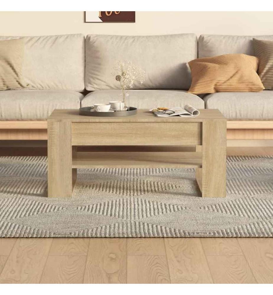 Couchtisch Sonoma-Eiche 102x55x45 cm Holzwerkstoff