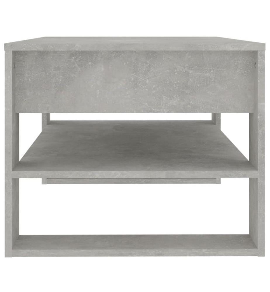 Couchtisch Betongrau 102x55x45 cm Holzwerkstoff
