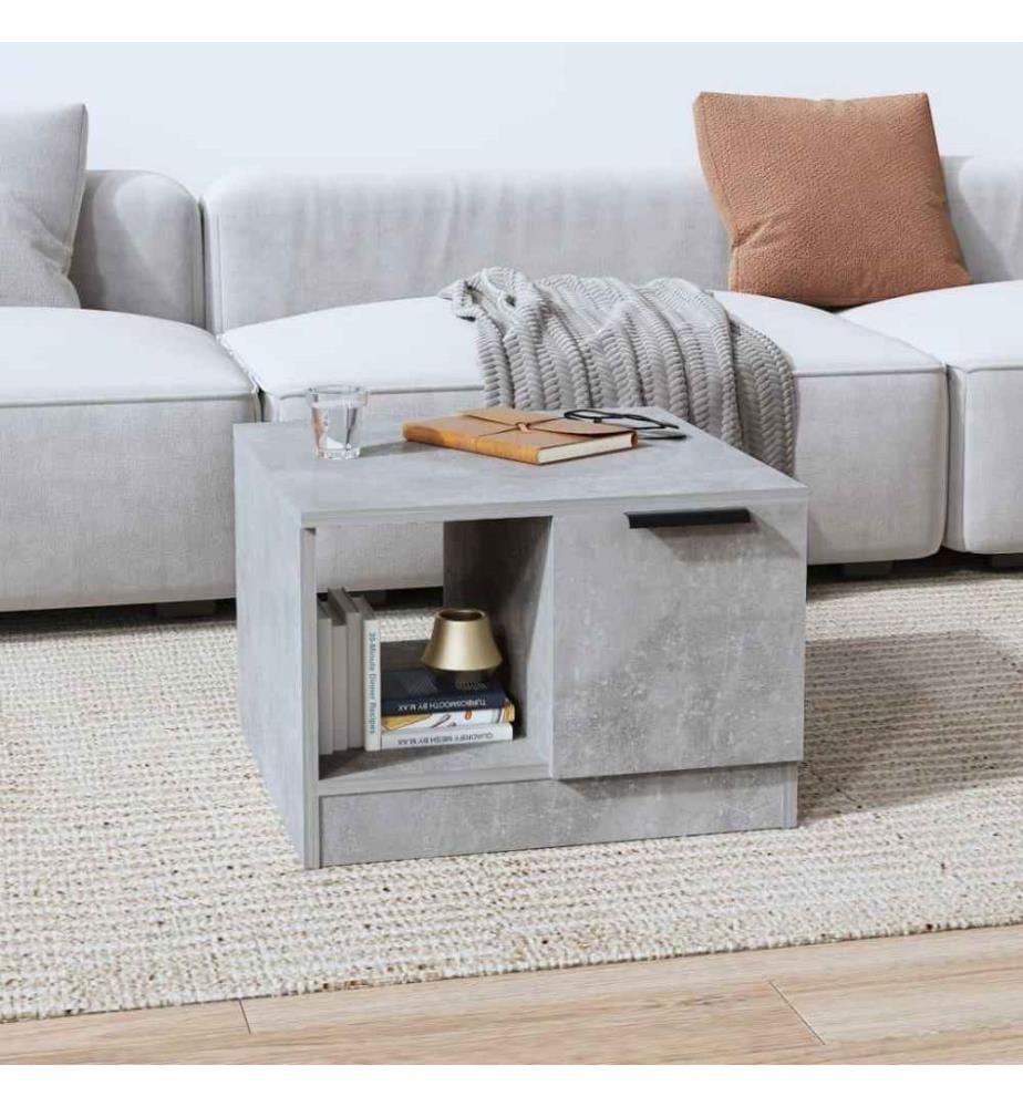 Couchtisch Betongrau 50x50x36 cm Holzwerkstoff
