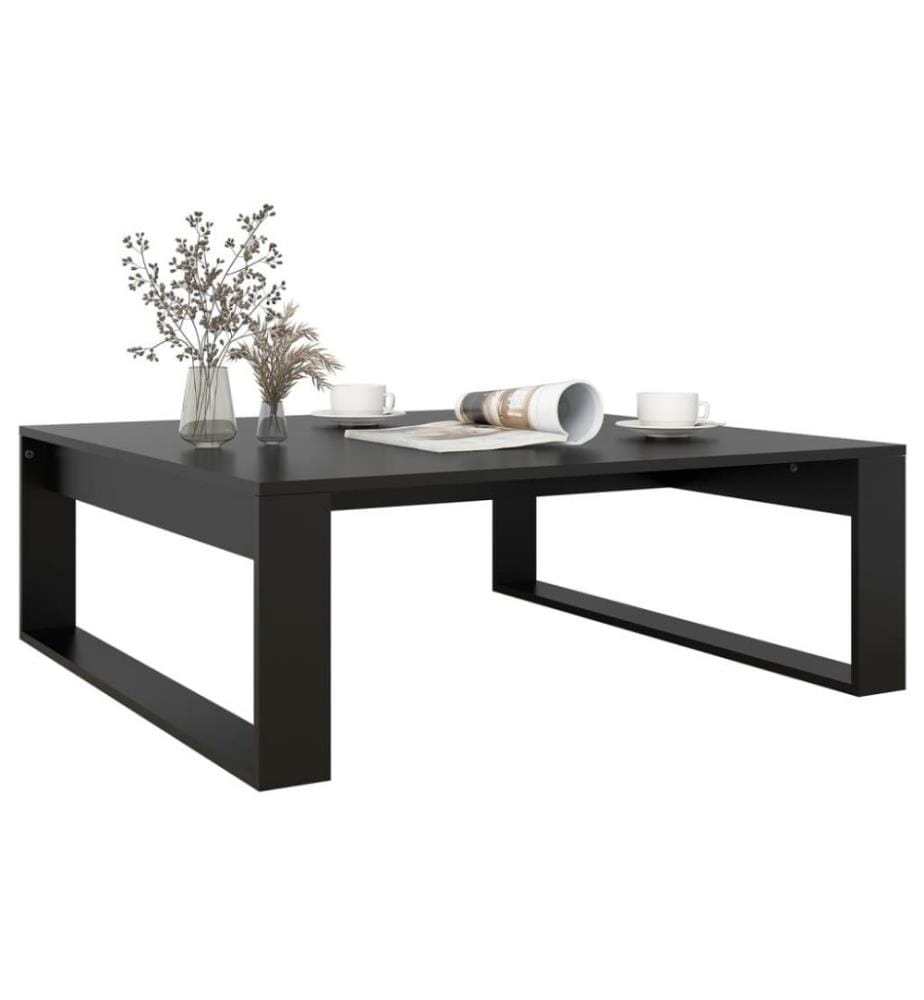 Couchtisch Schwarz 100x100x35 cm Holzwerkstoff