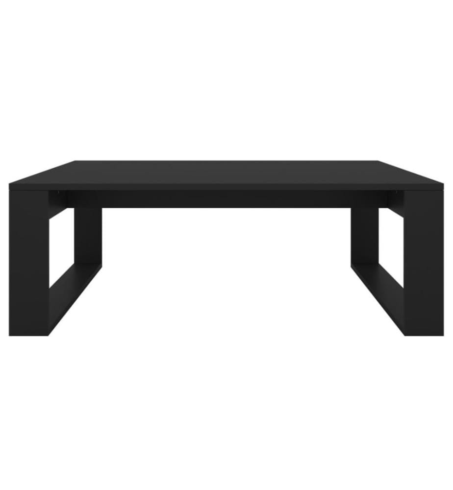 Couchtisch Schwarz 100x100x35 cm Holzwerkstoff