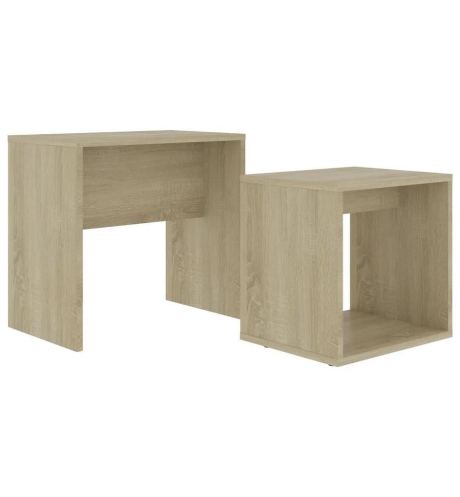 Ensemble de tables basses Chêne sonoma 48x30x45 cm Aggloméré
