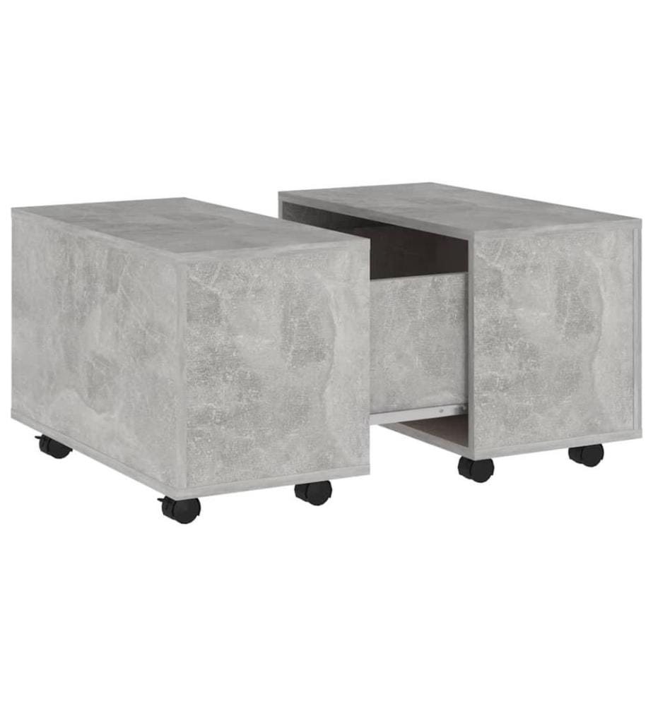 Couchtisch Betongrau 60x60x38 cm Holzwerkstoff