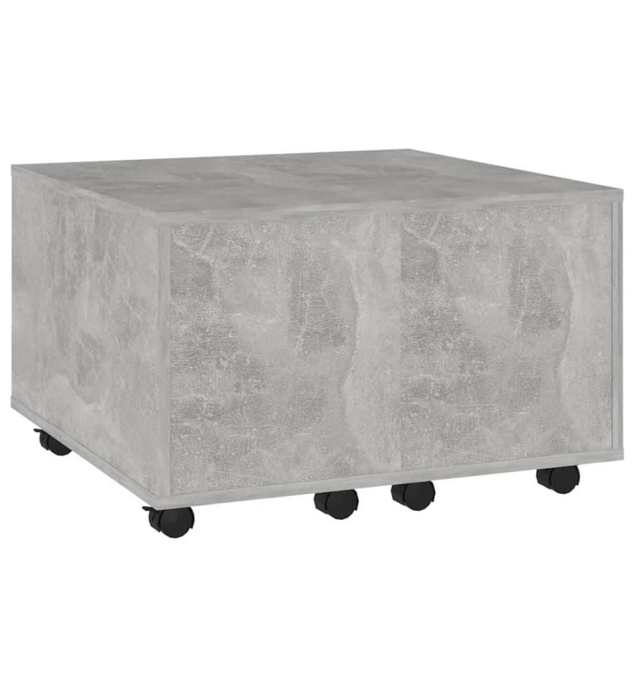 Couchtisch Betongrau 60x60x38 cm Holzwerkstoff
