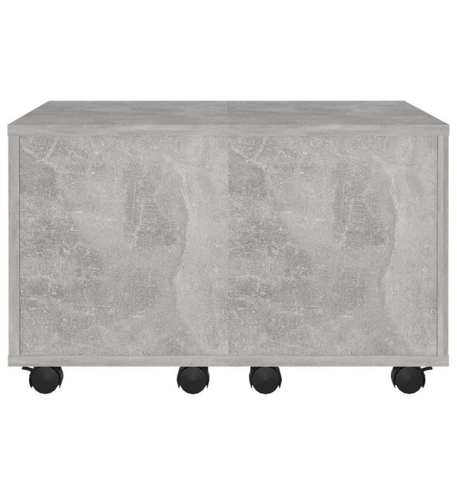 Couchtisch Betongrau 60x60x38 cm Holzwerkstoff