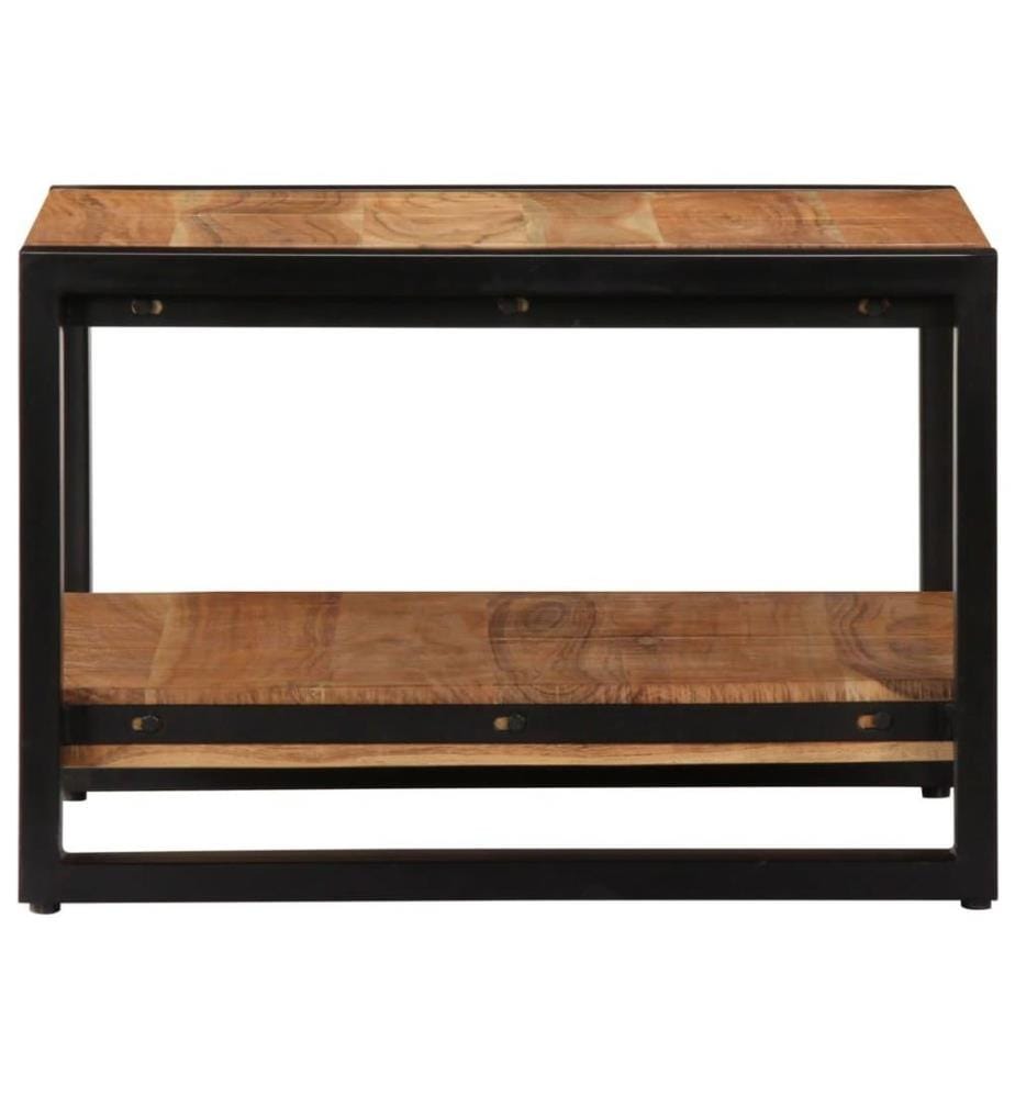 Couchtisch 60 x 60 x 40 cm Massivholz Akazie