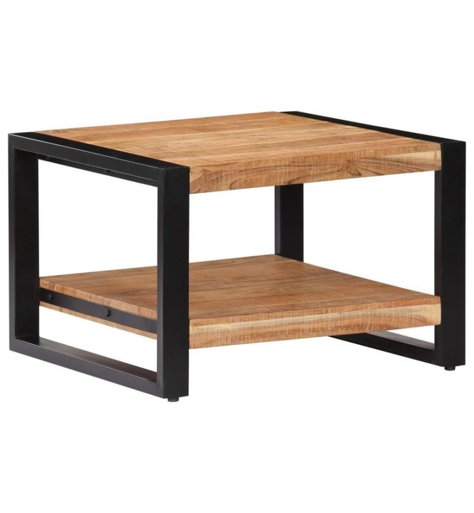 Couchtisch 60 x 60 x 40 cm Massivholz Akazie