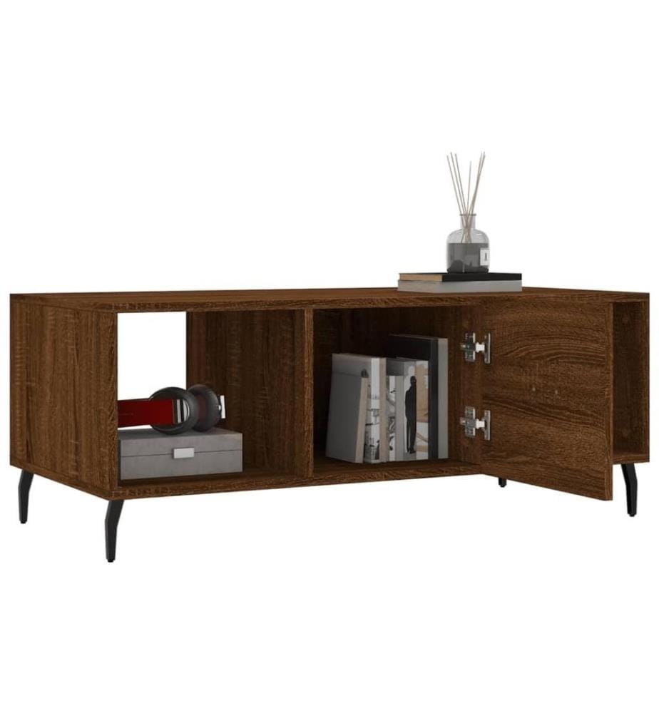 Couchtisch Braun Eichen-Optik 102x50x40 cm Holzwerkstoff