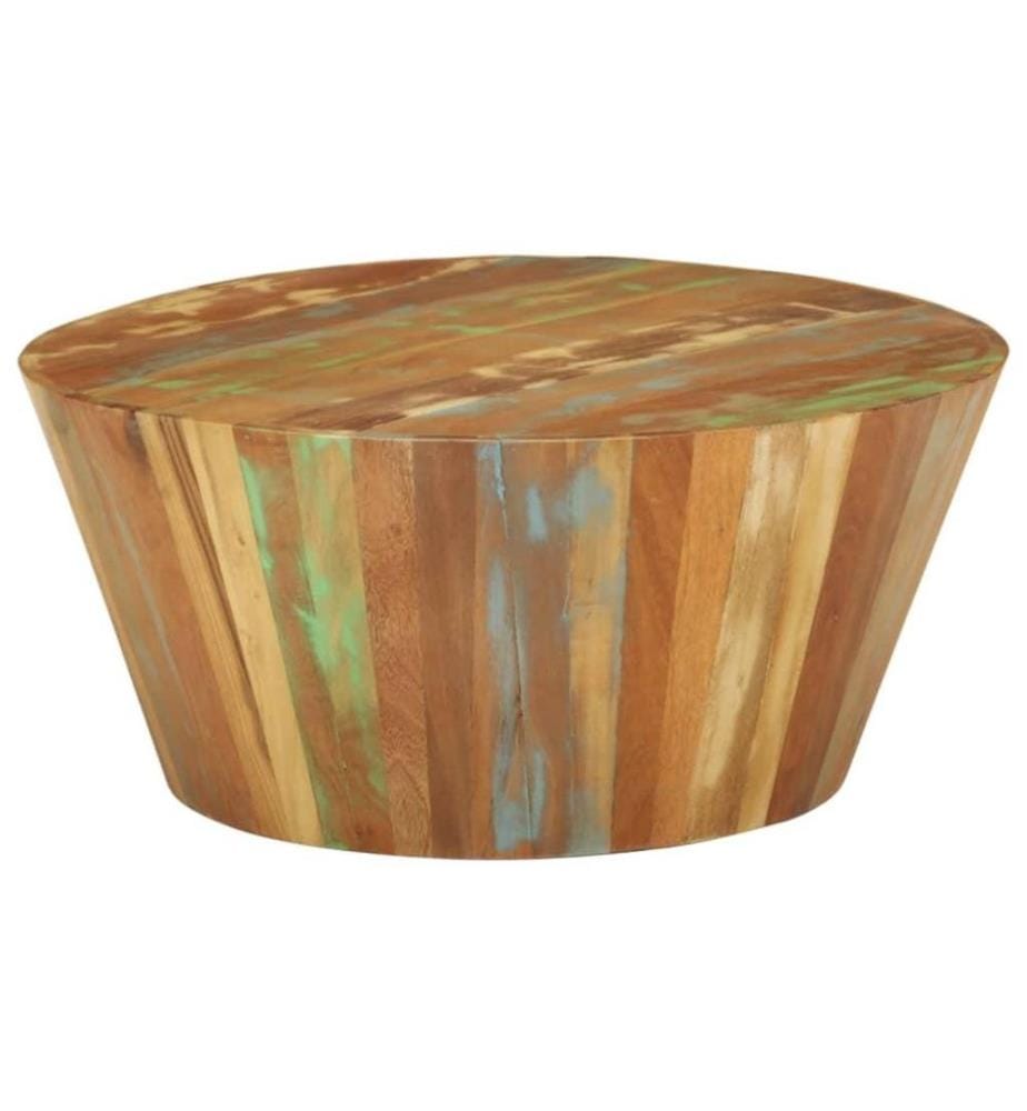 Couchtisch Ø65x31 cm Altholz Massiv