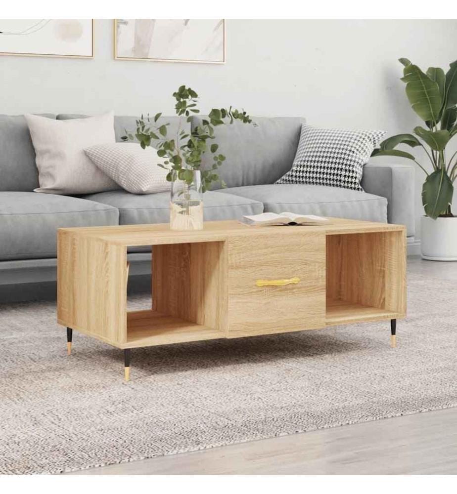 Couchtisch Sonoma-Eiche 102x50x40 cm Holzwerkstoff