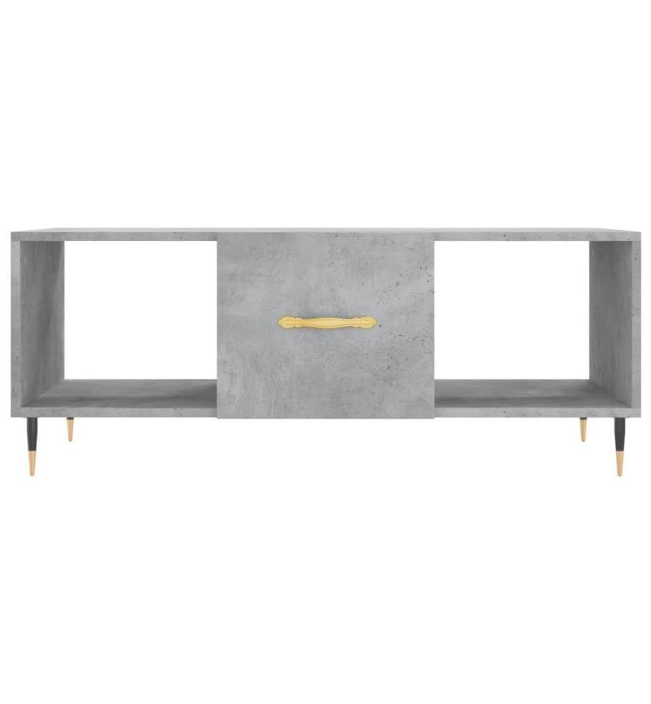 Couchtisch Betongrau 102x50x40 cm Holzwerkstoff