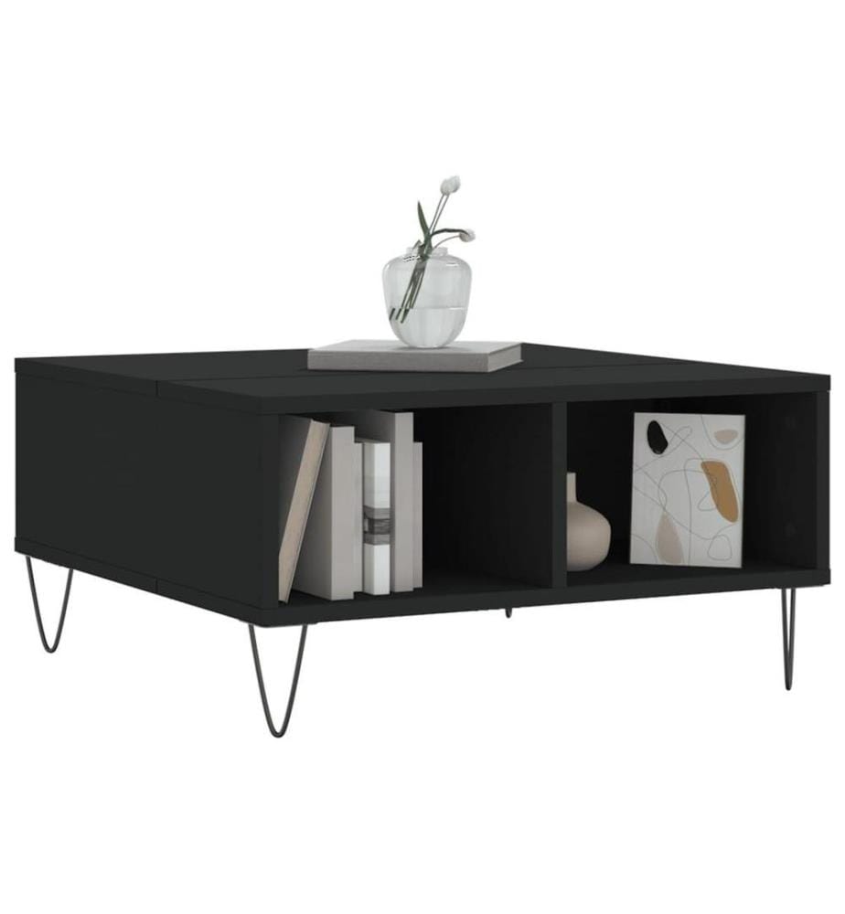 Couchtisch Schwarz 60x60x30 cm Holzwerkstoff