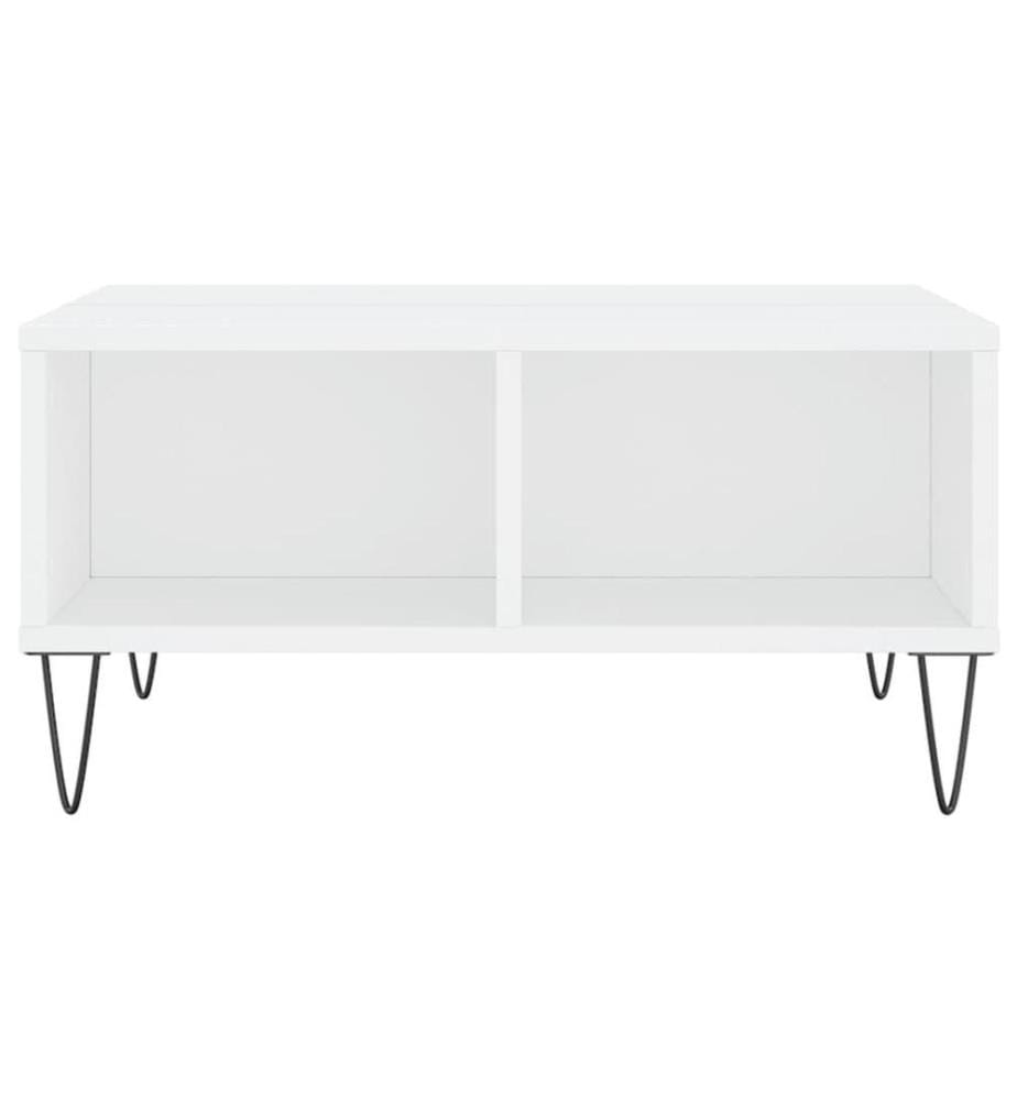 Couchtisch Weiss 60x60x30 cm Holzwerkstoff