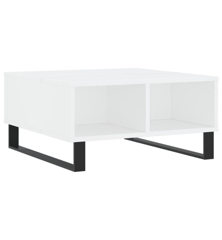 Couchtisch Weiss 60x60x30 cm Holzwerkstoff