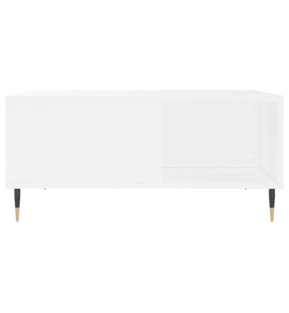 Couchtisch Weiss 80x80x36,5 cm Holzwerkstoff
