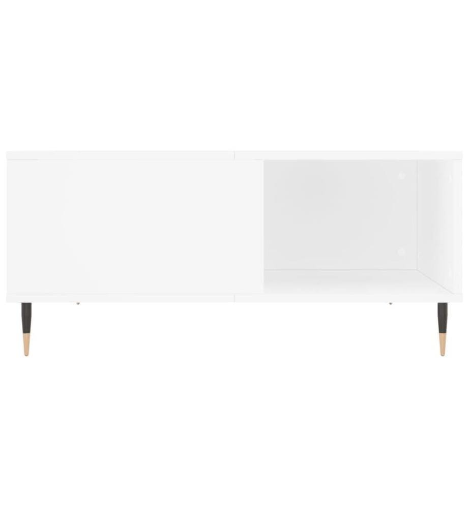 Couchtisch Weiss 80x80x36,5 cm Holzwerkstoff