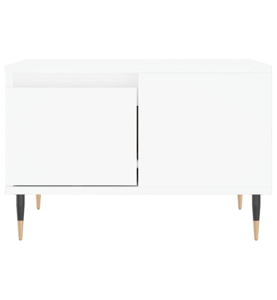 Couchtisch Weiss 55x55x36,5 cm Holzwerkstoff