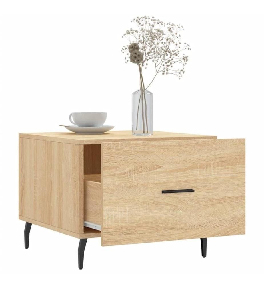 Couchtisch Sonoma-Eiche 50x50x40 cm Holzwerkstoff