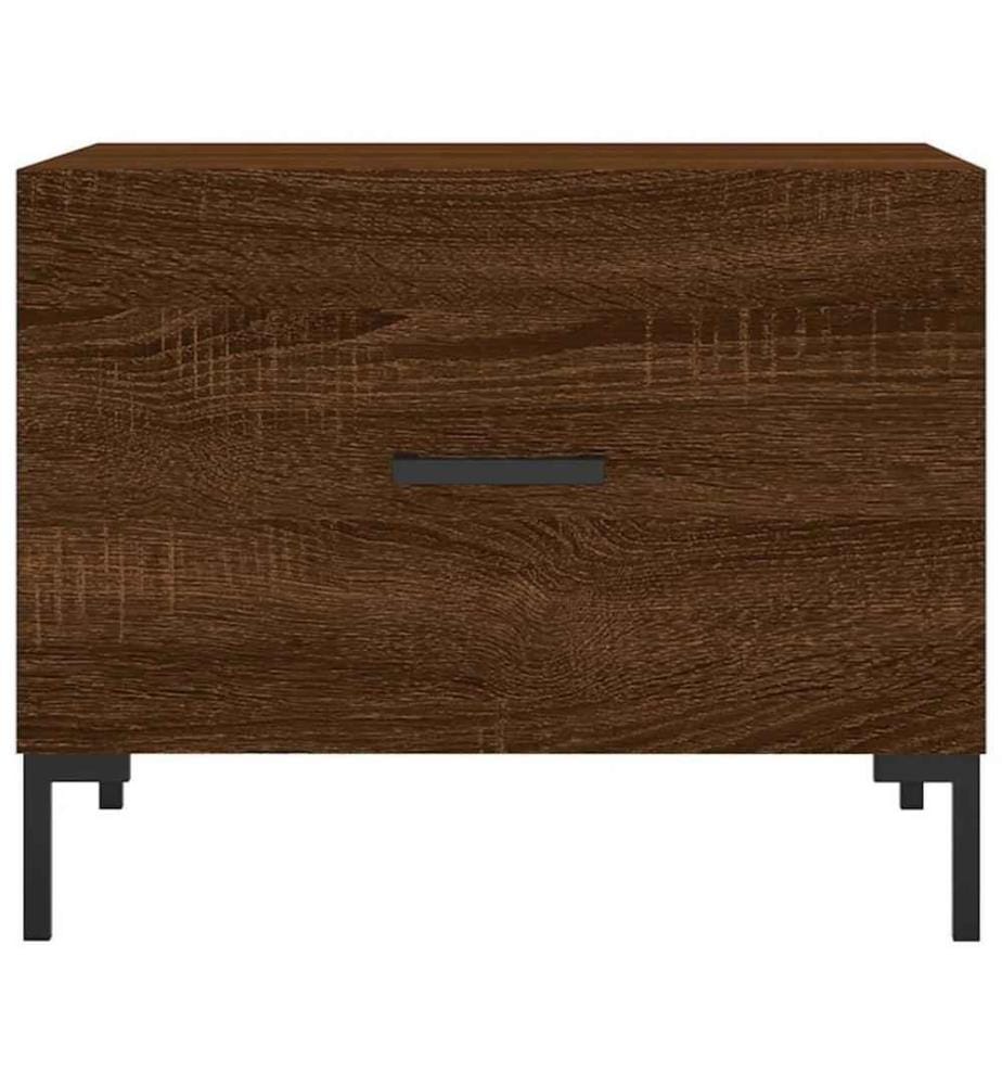 Couchtisch Braun Eichen-Optik 50x50x40 cm Holzwerkstoff