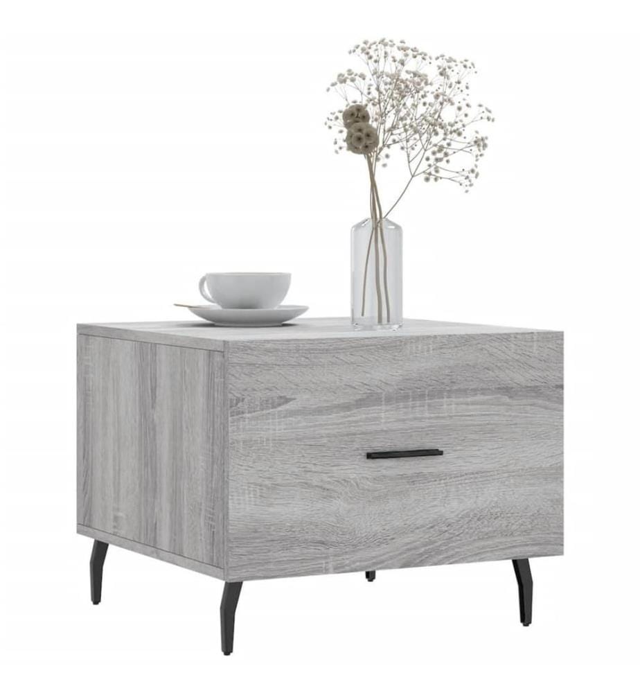 Couchtisch Grau Sonoma 50x50x40 cm Holzwerkstoff