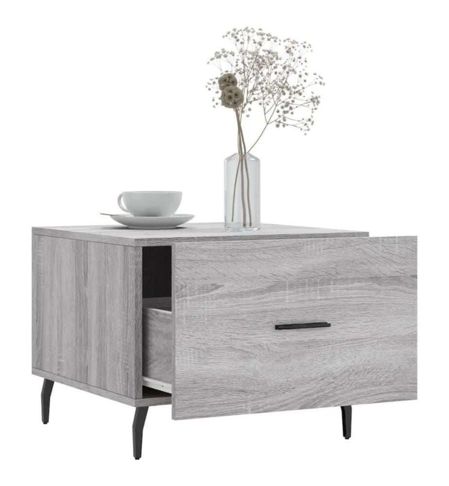 Couchtisch Grau Sonoma 50x50x40 cm Holzwerkstoff