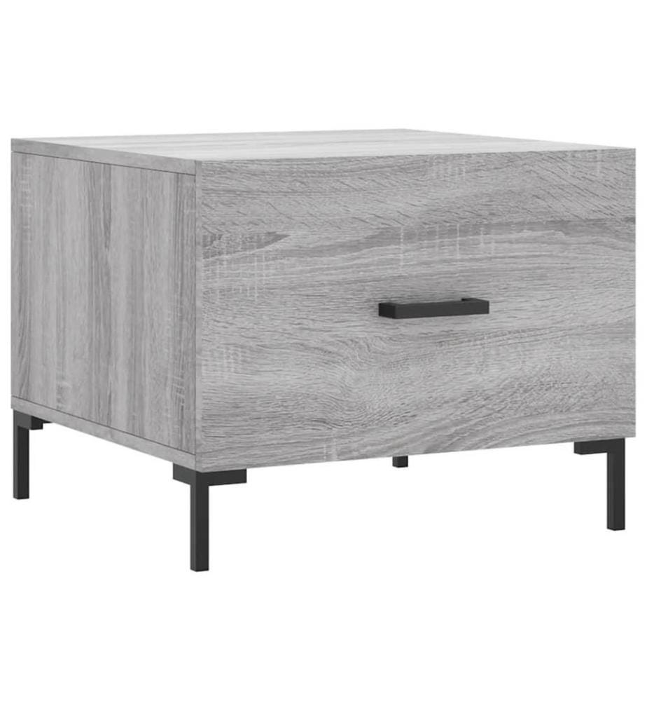 Couchtisch Grau Sonoma 50x50x40 cm Holzwerkstoff