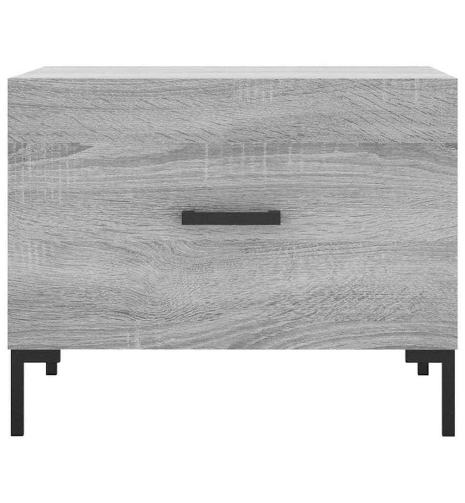 Couchtisch Grau Sonoma 50x50x40 cm Holzwerkstoff