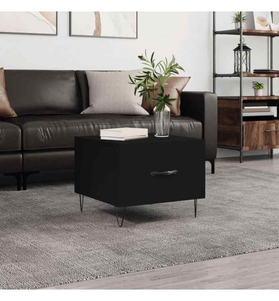 Couchtisch Schwarz 50x50x40 cm Holzwerkstoff