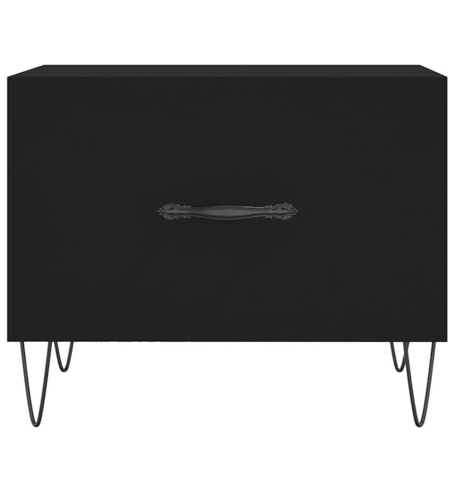 Couchtisch Schwarz 50x50x40 cm Holzwerkstoff